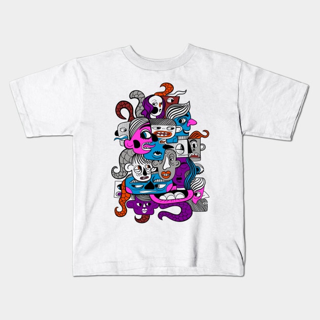 Composition Kids T-Shirt by shustinakatya